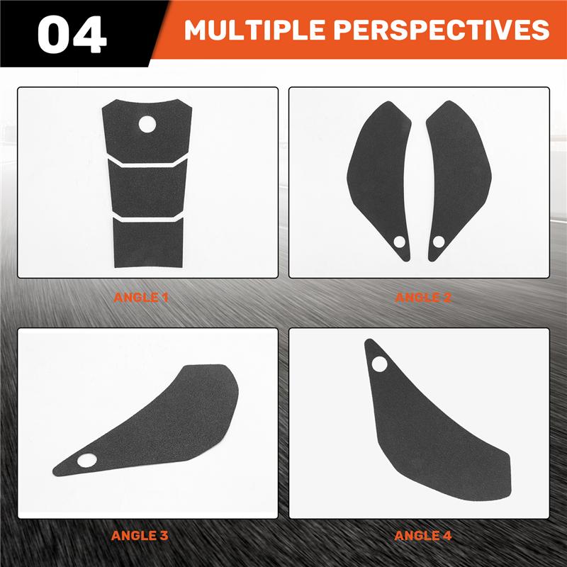 A28G-Motorcycle Fuel Tank Pad Anti Slip Protector Stickers Knee Grip Side Decals Accessories For  FZ6 FZ-6 2004-2011