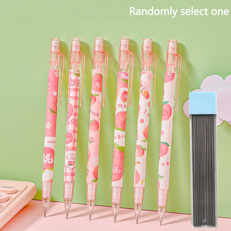 

1 шт. Механические карандаши 0,5 мм Кавайные автоматические карандаши с ластиками Студенческие канцелярские товары Инструмент для письма Милые школьные и офисные принадлежности