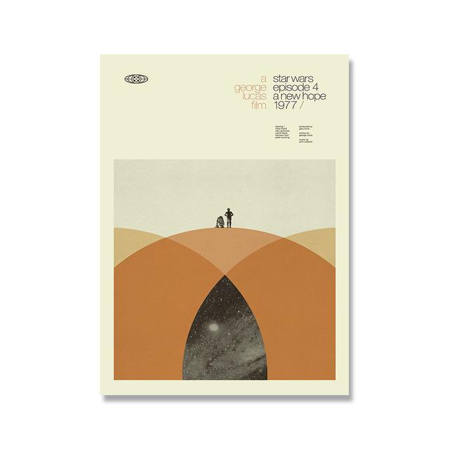 Minimalistisches Poster und Druck im Retro-Stil, klassische Film-Wandkunst-Dekoration für Zuhause und Zimmer