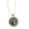 European and American New Shield Round Necklace, High-end Light Luxury Fashion Bead Chain Jewelry