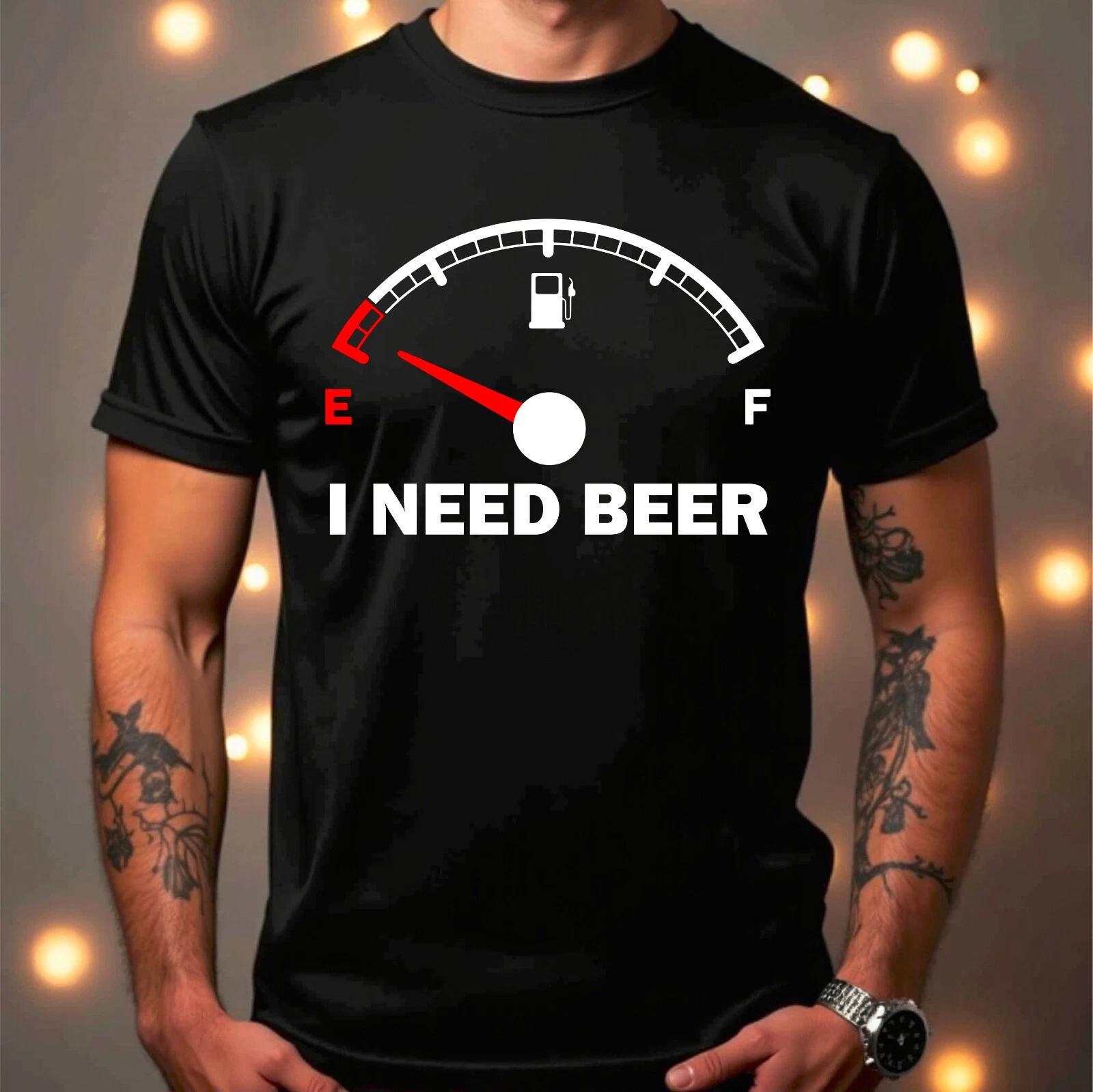 

I Need Beer T-Shirt, Funny Men s Lager Pub Lover Beers Gift Unisex Tee Top L