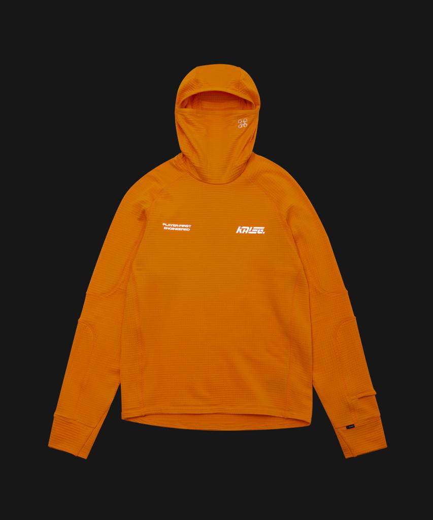 KALEG Racing Power Grid Running Hoodie Men'S (Orange)