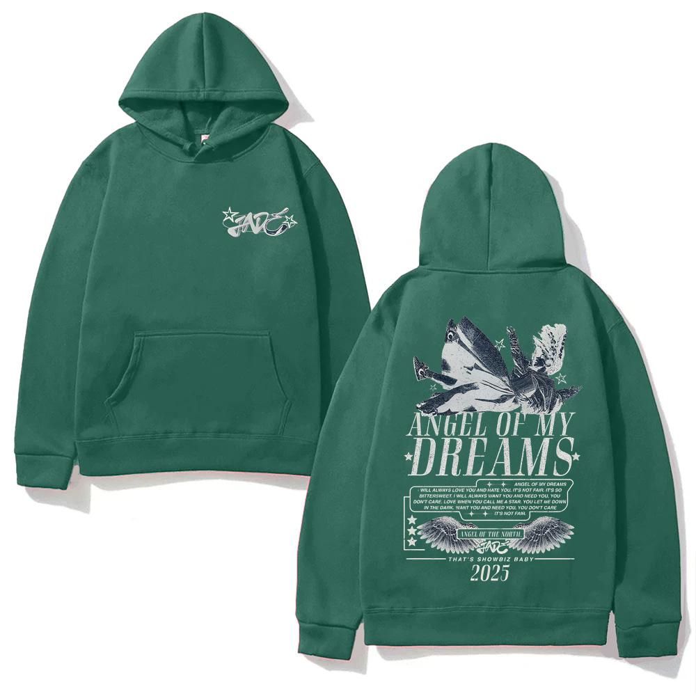 

ANGEL OF MY DREAMS HOODIE Jade Thirlwall New Style Printing Casual Sweatshirt with Pocket Fleece Clothes Unisex Punk Hoody XXXL