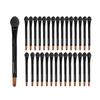 30pcs Disposable Eyeshadow Applicators, Lip Brush Lip Liner Brush Makeup Cosmetic Tool for Eyeshadow Lipstick, Black