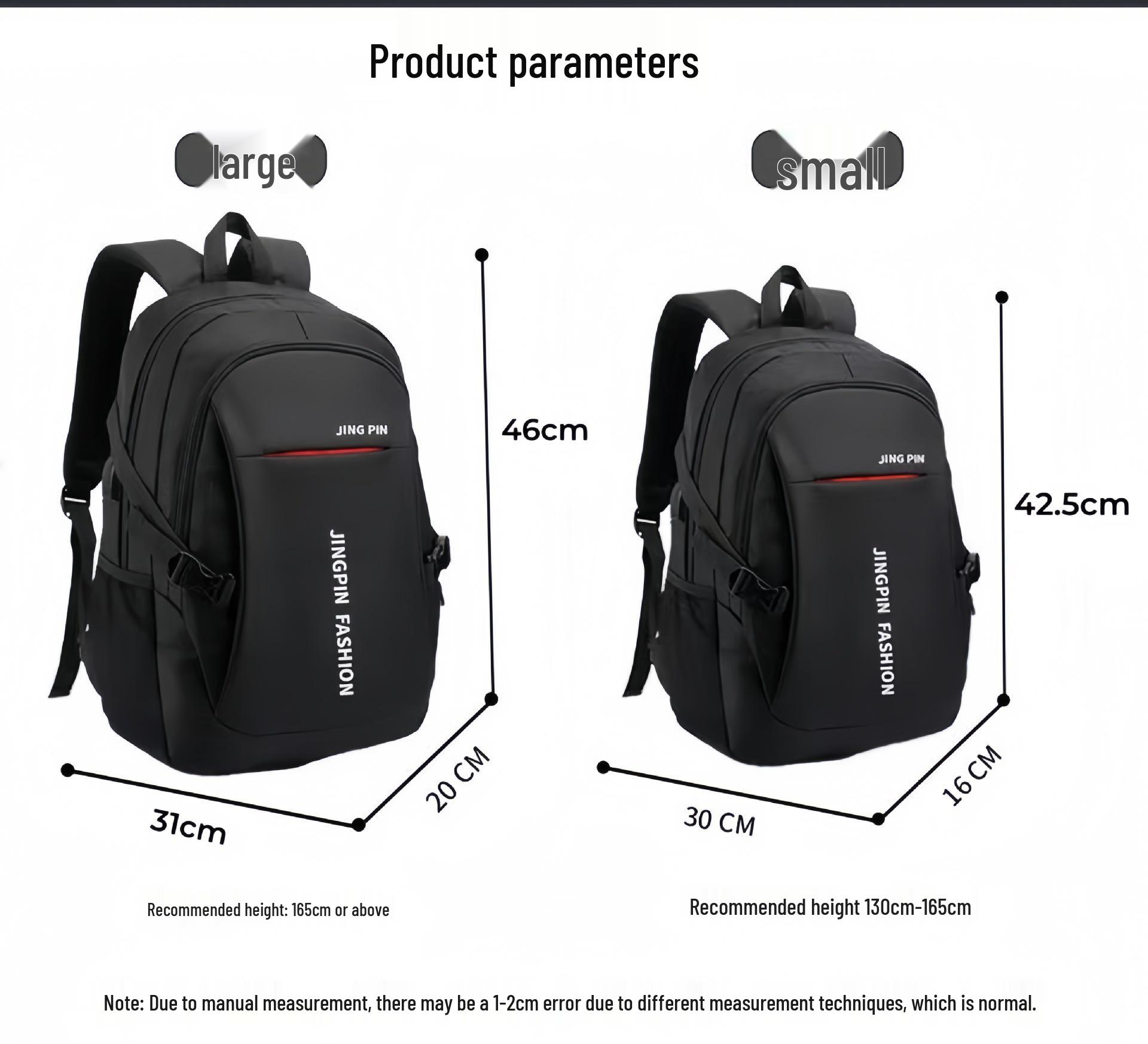 

Мужской рюкзак большой вместимости для студентов и тех, кто ездит на работу - Идеально подходит для путешествий или бизнеса, помещается ноутбук