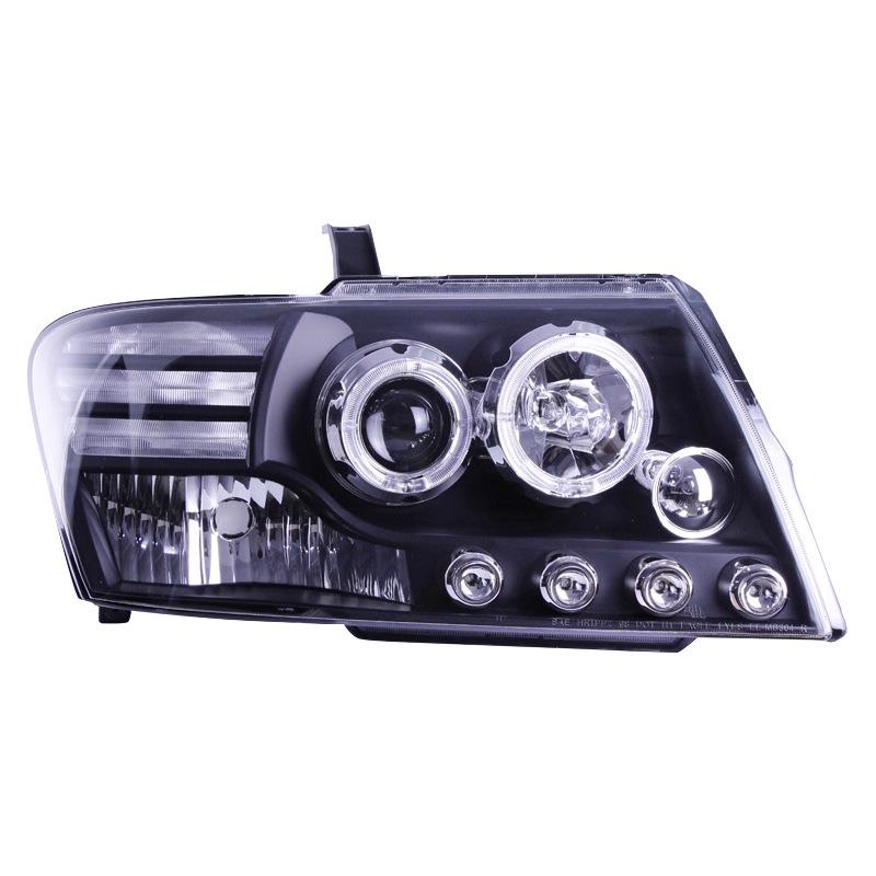 LED Angel Eye Headlight Assembly with Turn Signal for 2004-2011 Mitsubishi Pajero V73 V75.