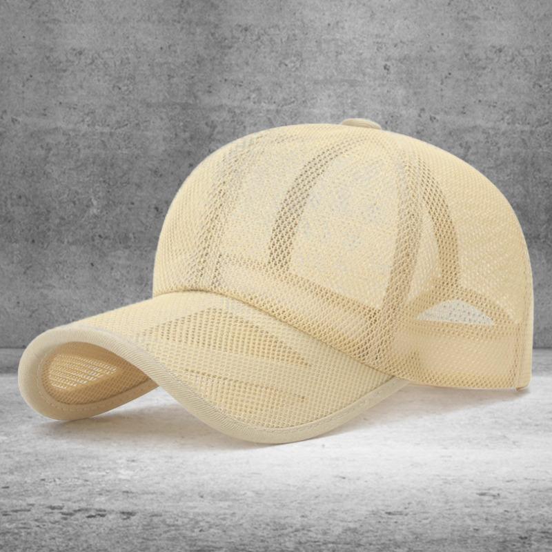 Summer Hollow Breathable Mesh Hat Sun Hat Men's and Women's Outdoor Travel Sunshade Sunscreen Cap