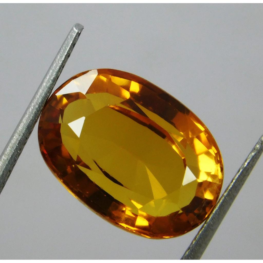 Genuine Natural Orange Citrine 9.40 Ct Zambian- Certified Loose Gemstone