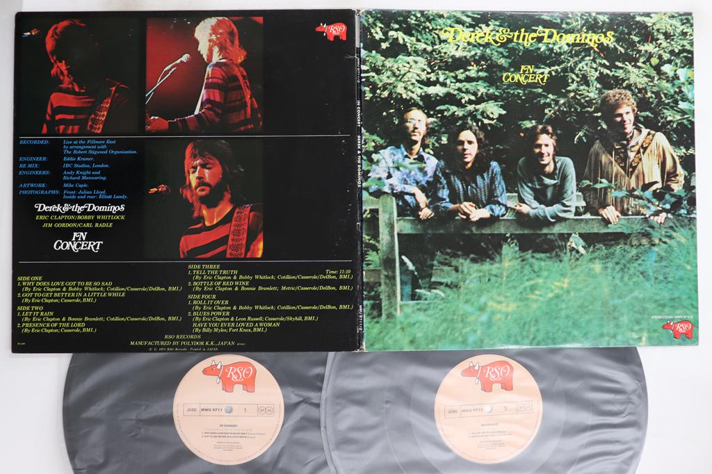LP Record DEREK & THE DOMINOS - In Concert MWU97112 RSO 1973 Japan Rock Used