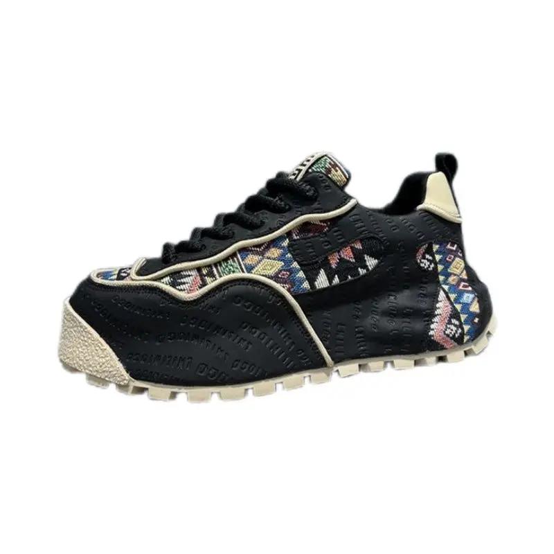 Spring Autumn New Luxury Men's Sneakers Tall Thick Bottom Casual Shoes Comfortable and Breathable Running Sports Shoes