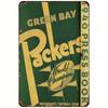 Vintage Green Bay 1940 Metal Sign, Retro Bar Wall Decor