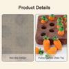 Interactive Dog Toys,Carrot Snuffle Mat for Dogs Plush Puzzle Toys 2 In 1 Nosework Feed Games for Pet Stress Relief