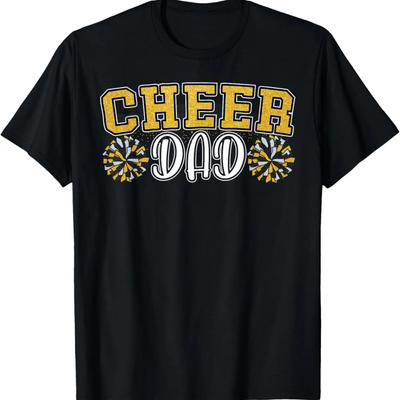 Proud Cheer Daddy My Favorite Cheerleader Calls Me Dad Men T-Shirt