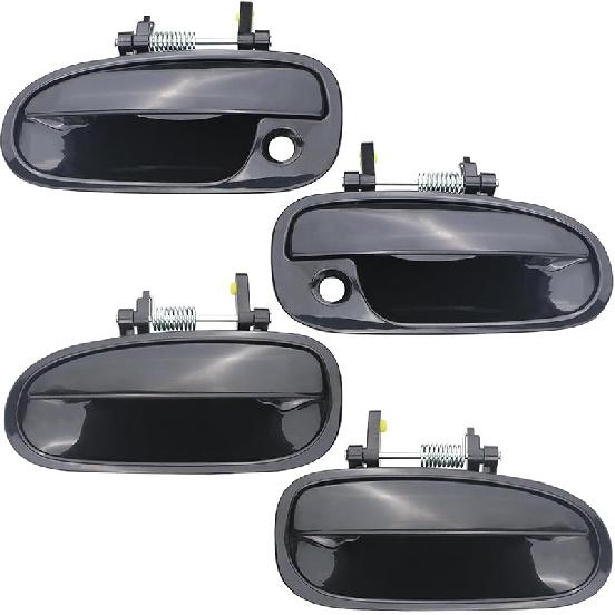 Exterior Door Handle W/Keyhole Compatible With Honda Civic 1996-2000 Replaces 72180S00004 72140S00004 Front Left Right Side Outside Door Handle