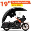 Motorcycle Steel Front Fender Mudguard Cover Protector Splash Gloss Black For Harley Touring Road King Street Glide 2014-2023