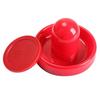 4 Stücke Air Hockey Tisch Goalies mit Puck Filz Pusher Griffe Mallet Grip Rot 96mm