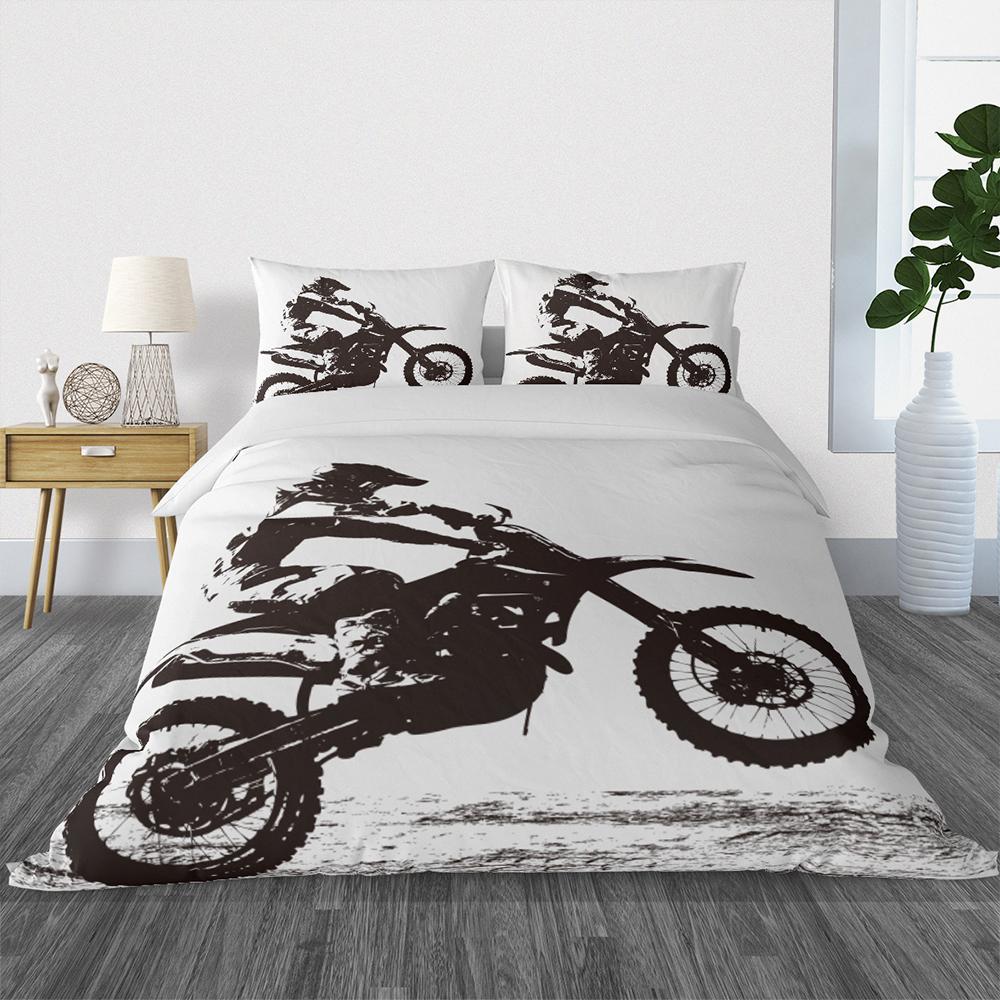 

Cool motorcycler pattern Duvet set-single,twin.double,full,queen