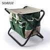 Folding Chair Durable Portable Folding Camping Stool with Storage Bag Waterproof Load-Bearing Chair for Outdoor
