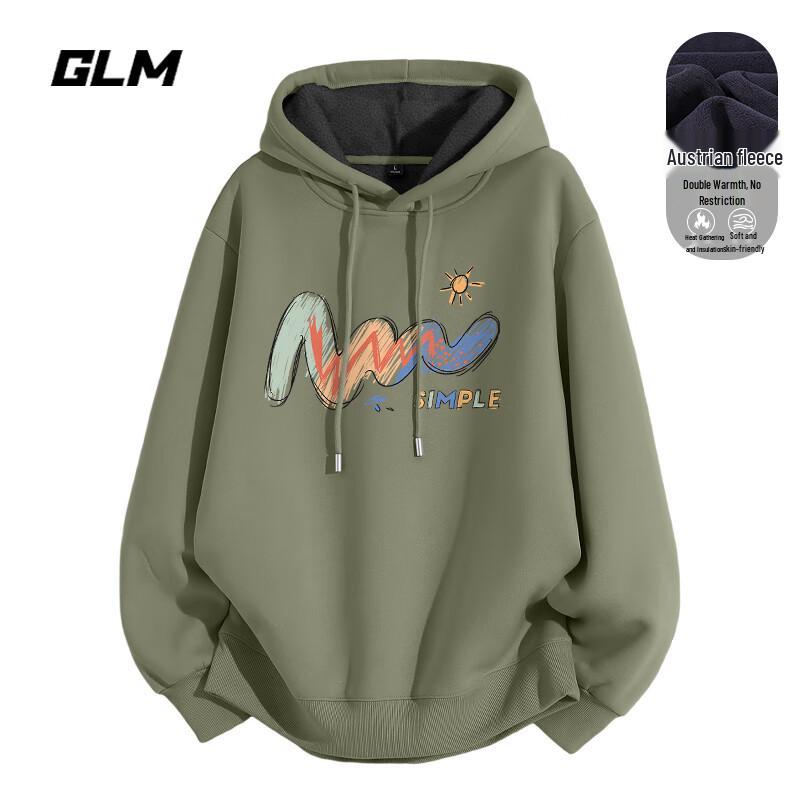 

GLM Unisex Thickened Fleece-Lined Hoodie 5XL