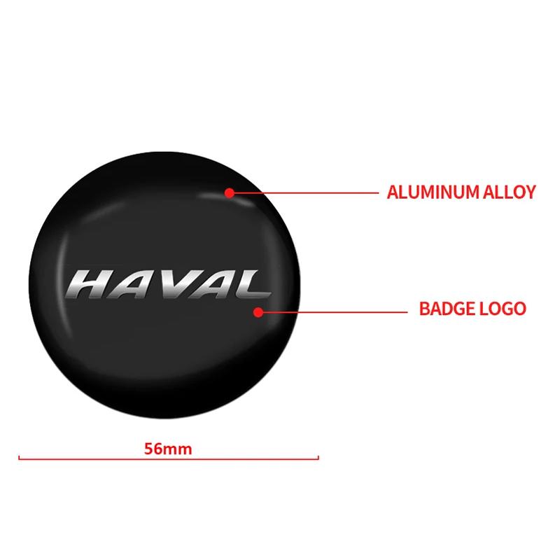 4PCS 56mm Car Wheel Center Hubcaps Emblem Sticker Car Accessories For Haval H6 Dargo M6 H9 H6S F7 Jolion X DOG XY H2 H3 H5 H7