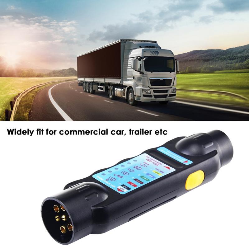 12V 7 Pin Car Towing Light Tester Trailer Plug Socket Diagnostic Tools Caravan Towing Tow Bar Light Wiring Test Accessories