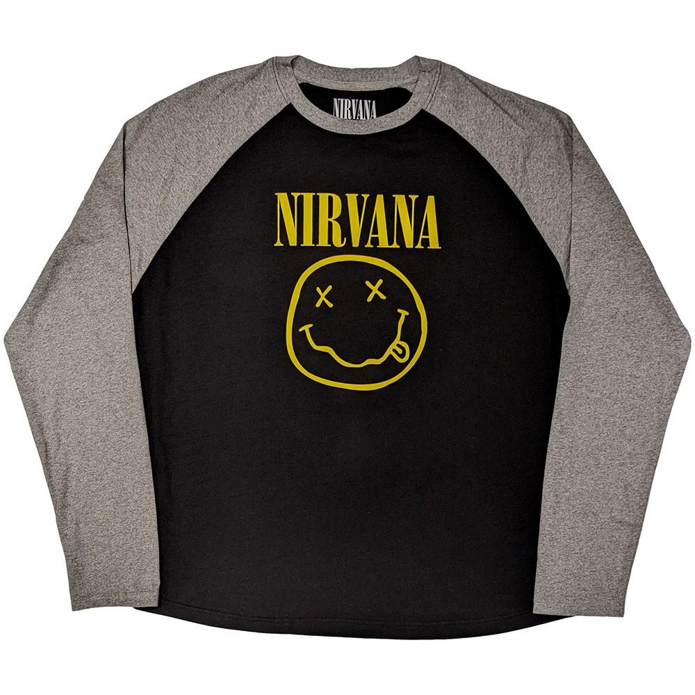 Nirvana Yellow Happy Face Officiële T-shirt voor mannen S