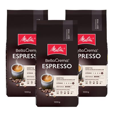 German Melitta Whole Bean Bella Crema Espresso 1Kg X 3 Packs