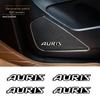 AACT1 Car Styling 4/10pcs 3D Aluminum Speaker Stereo Speaker Badge Emblem Sticker for Toyota Auris 2007 2008 2017 Accessories