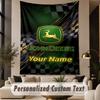 Benutzerdefinierte Text Tapisserie John Deere Druck Wandteppich Innen Wohnzimmer Wanddekoration