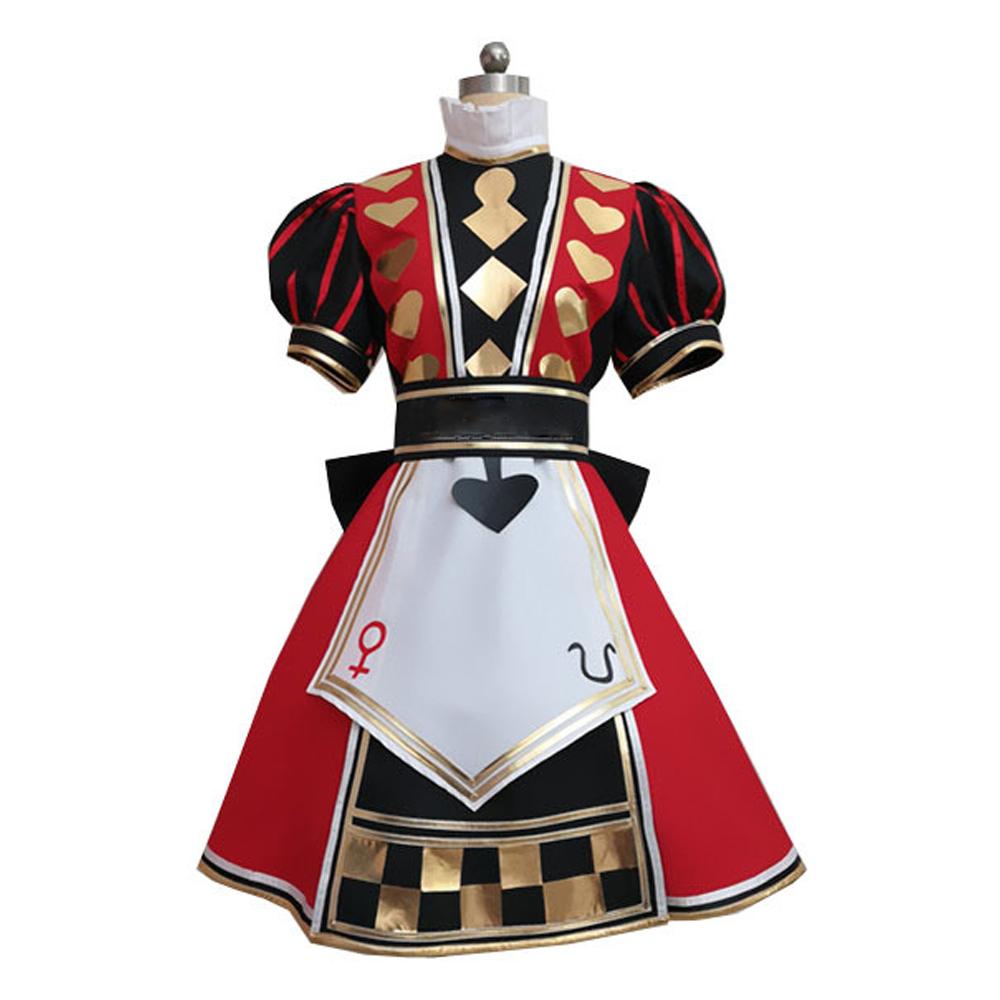 Anime Alice: Madness Returns Cosplay Costume Updated Version Royal/Playing Cards Uniform Dress Outfit Party Role Play Clothing