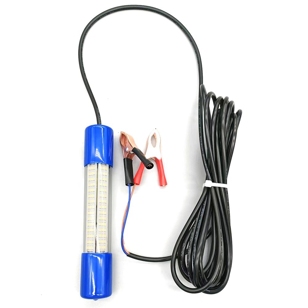 Underwater Fishing Light 50W Submersible Fishing Light 12-24V Fish Lure Bait Finder Lamp Waterproof for Night Fishing
