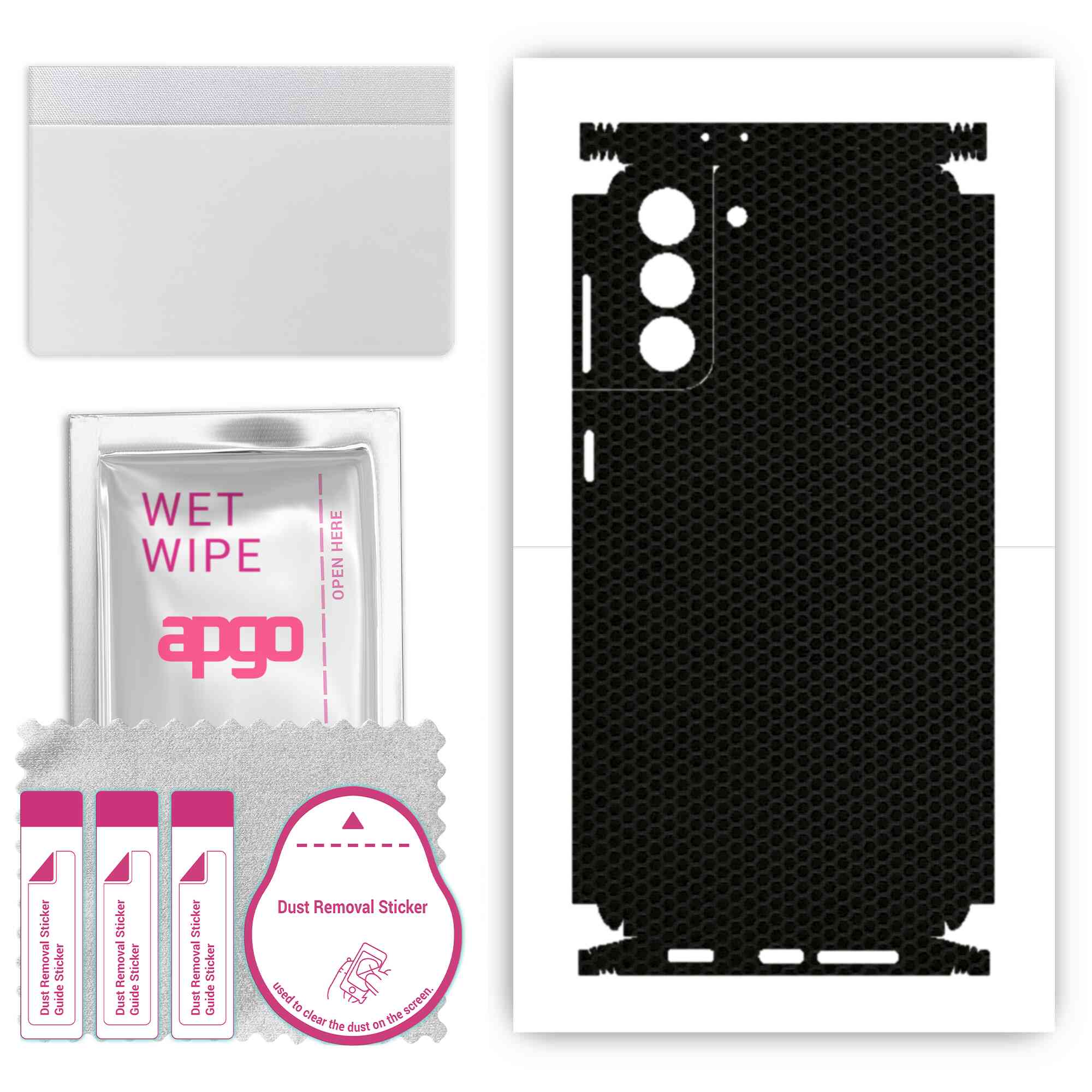 

Apgo Protective Skin Sticker for the back+sides compatible with Samsung Galaxy S21 Plus 5G, Full Wrap Film, Foil, Vinyl - Pattern Matrix