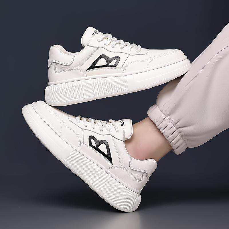 Fashion Men's Shoes Leather Men Fashion Walking Shoes 2024 Classic Busines Outdoor Footwear Lace-Up Luxury Brand Skate Shoes Men