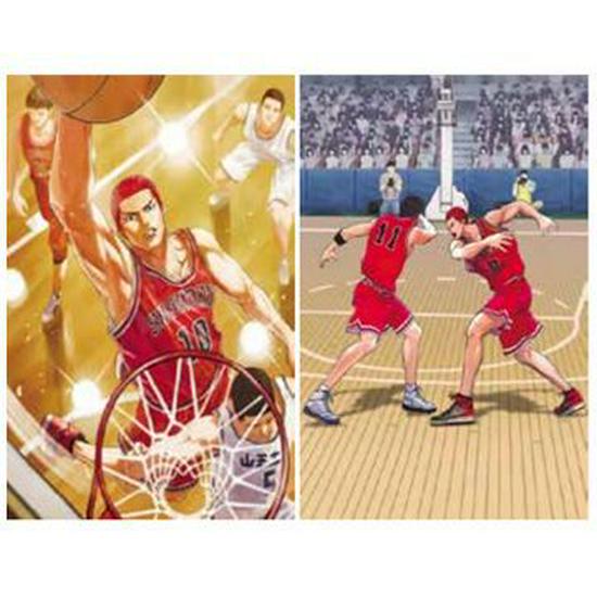 European & American 3D Stereo Sports Poster: Gradient Naked Eye Lenticular Art