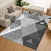 Abstract Geometric Print Area Rugs Washable Carpet Suitable for Bedroom Living Room Kitchen Entrance Non Slip Flannel Carpets