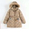 Giacca Bambina Autunno Inverno Tieni Caldo con Cappuccio Antivento Capospalla Compleanno Natale Cappotto Bambina 4-10 Anni Abbigliamento Bambini