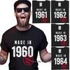 Tshirt Unisex Cotton Summer Big Size Print Streetwear Really Funny T Shirts 1960 1961 1962 1963 1964 Dad Short Sleeve Unisexs Shirts