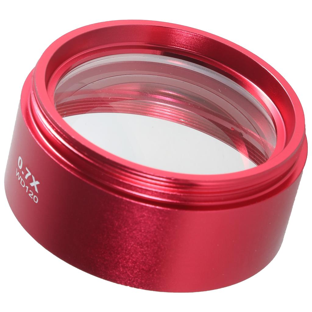 0.5X/0.7X Microscope Camera Lens Aluminium Alloy Auxiliary Barlow Objective Lens Industrial Microscope Barlow Glass Lens