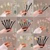 Elegant Chinese Retro High-End Hairpin: Wooden and Alloy Metal Design for Hanfu Updos