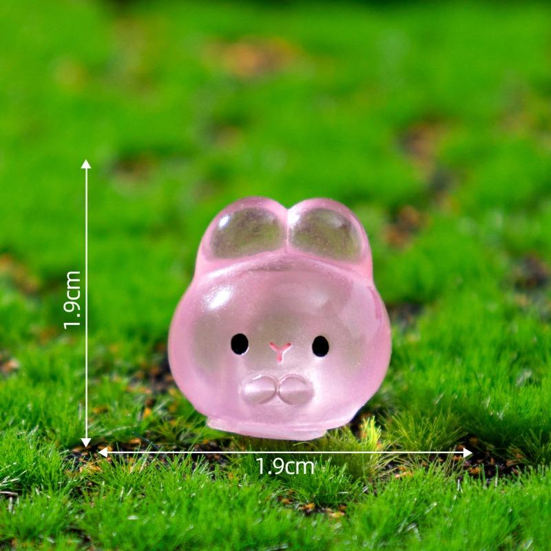 Micro-landscape Luminous Cute Little Animals Tuantuan Mengli Garden Landscaping Decoration Accessories Mini Ornaments