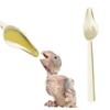 Long Handle Bird Milk Powder Feeder Heat-resisting Bird Food Water Spoon  for Feeding
