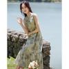 Demana Summer Literary Style A-line Printed Dress