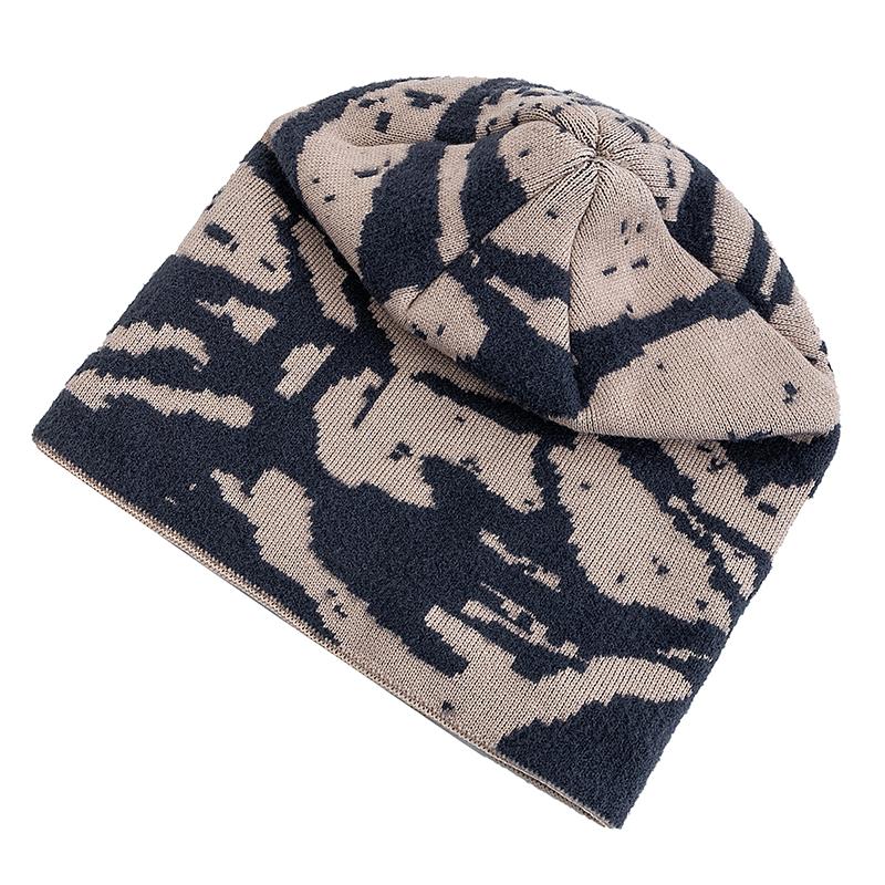 Męski Damski Ciepła Zimowa Czapka Styl Artysty Czapka Beanie Wyściełana Pluszowym Futrem Dandy Zimowe Czapki Dla Mężczyzn Unisex Czapka Dzianinowa