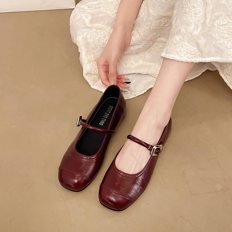 Fashion 2025 New Women Flat Shoes Fashionable and Versatile Round Toe French Mary Jane Shoes Women New Summer Soft Soled Shoes
