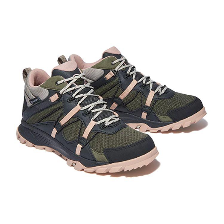 Timberland Garrison Trail Non-Slip Breathable Low-Top Outdoor Sports Running Shoes Women Sneakers Dark-Green A2FQ4A58