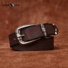 Personality All-match Retro Concave Leather Belt Women's First Layer Cowhide Casual Pin Buckle Belt