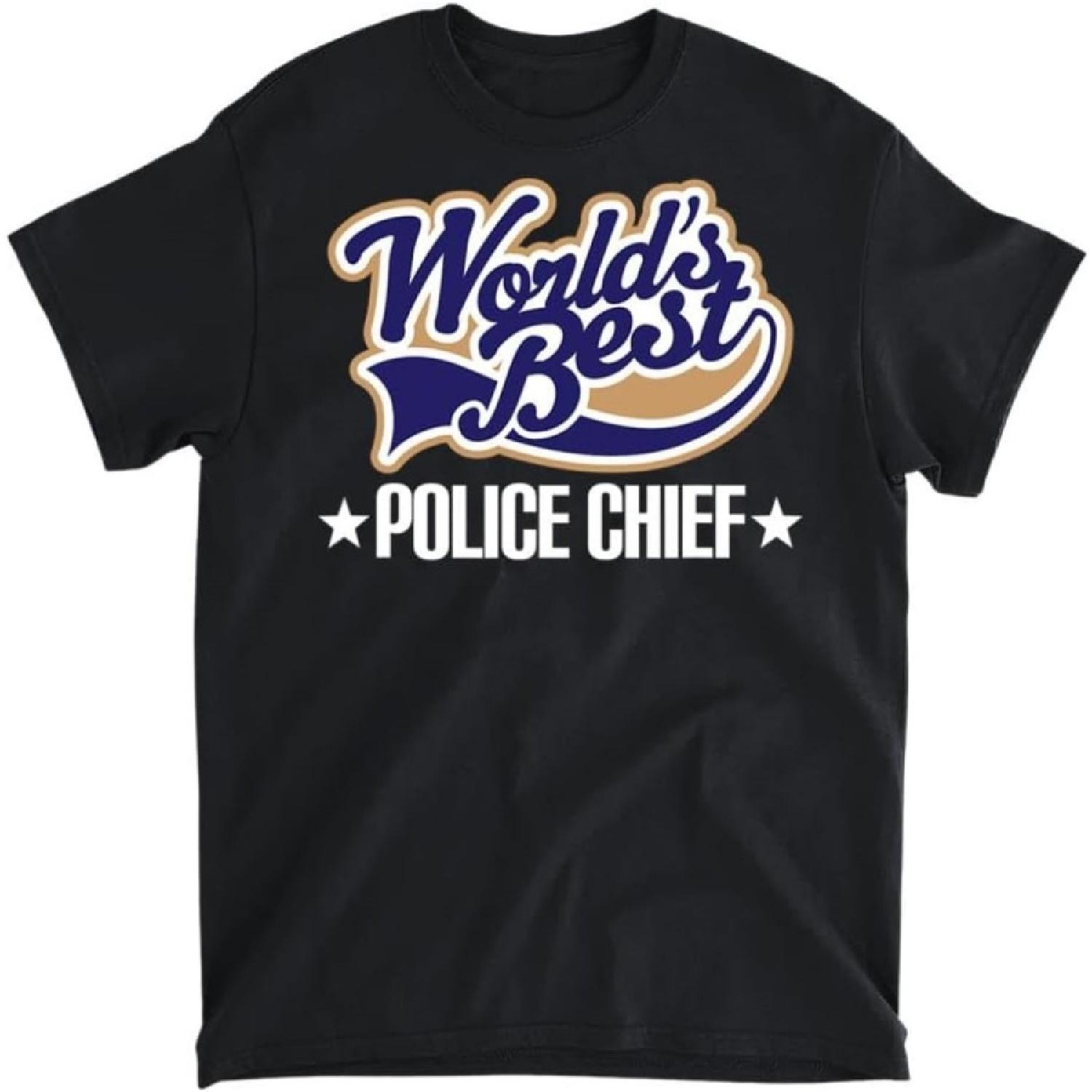 

Police Chief Law Enforcement Policeman Job Gift T-Shirt, Long Sleeve Shirt, Sweatshirt, Hoodie Unisex Adult Size Made in Canada XXXXXL різнокольоровий