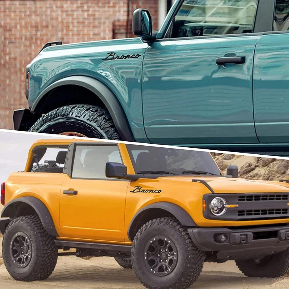 3D Aufkleber Embleme für Bronco Kotflügelaufkleber Hecketikett Buchstaben Plakette für Bronco 2021 2022 2023 Bronco Sport Zubehör