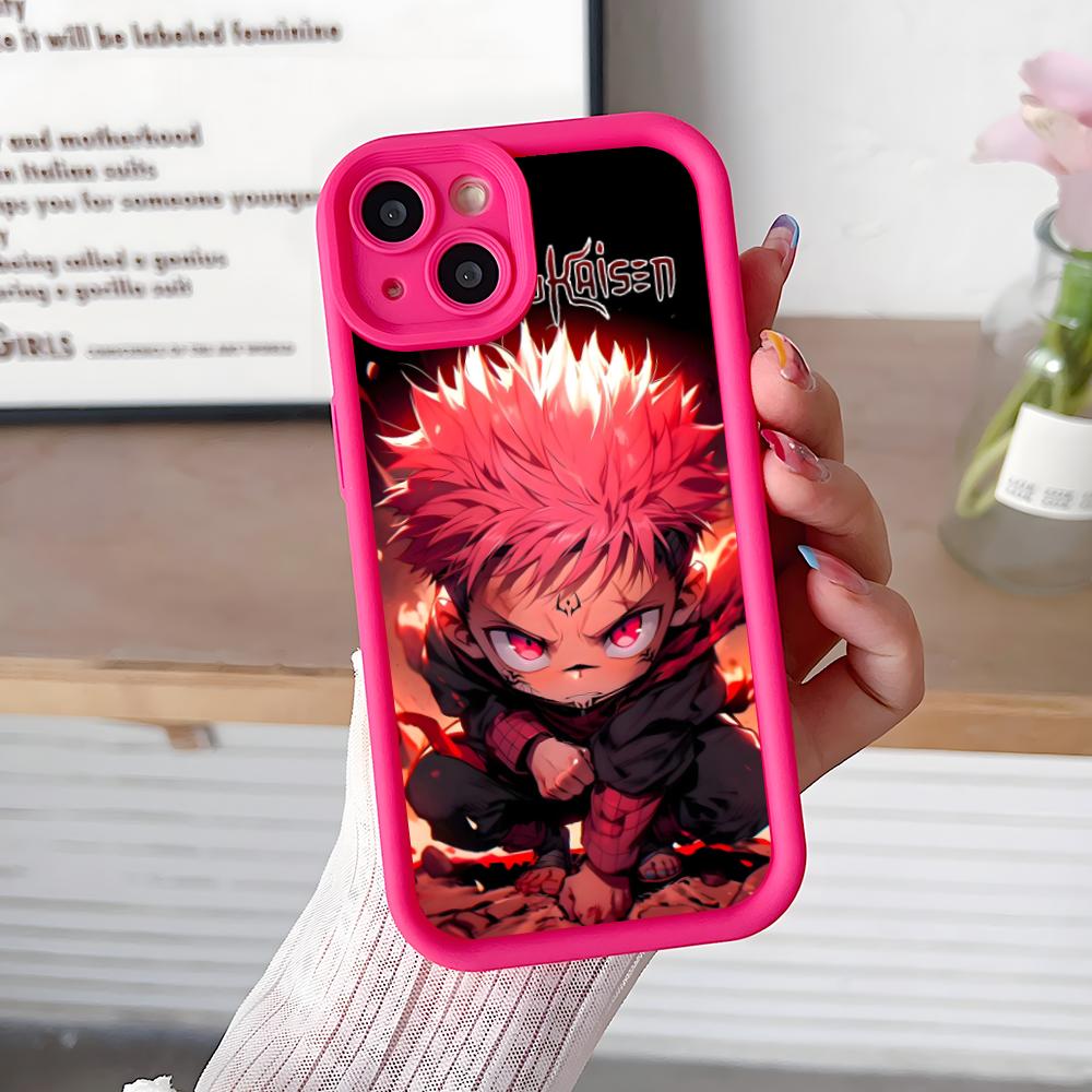 

Jujutsu Kaisen Sukuna Mobile Phone Case for iPhone 17 16 15 14 13 12 11 Air Pro Max Plus Thicken TPU Colorful Cover Cover Pretty iPhone 11 Pro Max