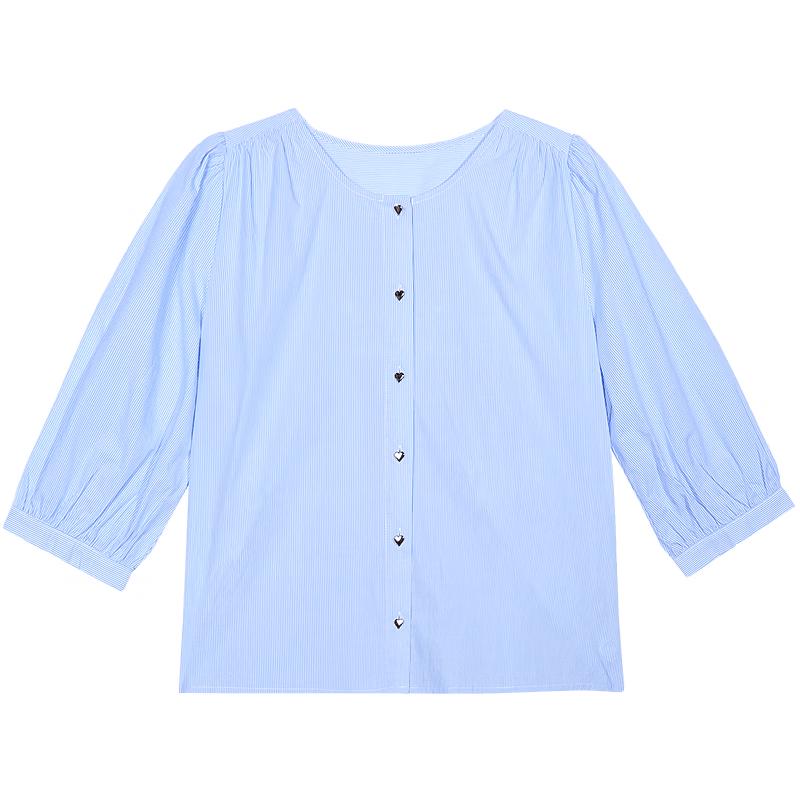 

Betu Women s Striped Cotton Blouse S